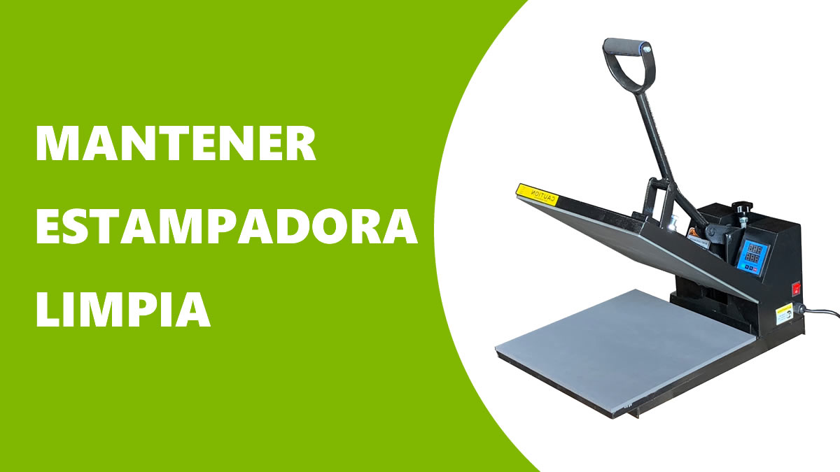 ¿Cómo limpiar o mantener limpia una estampadora plana?